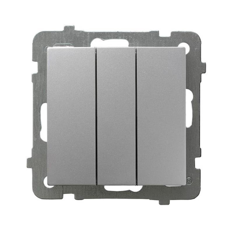 Ospel AS srebrny - łącznik potrójny zwierny ŁP-24G/m/18