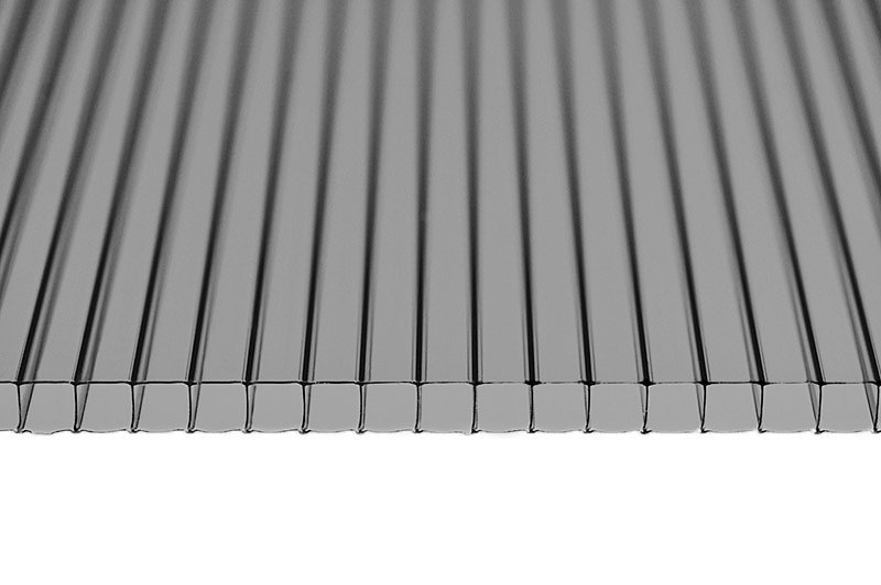 Poliwęglan komorowy 5000x2100 dymny (szary) 10 mm