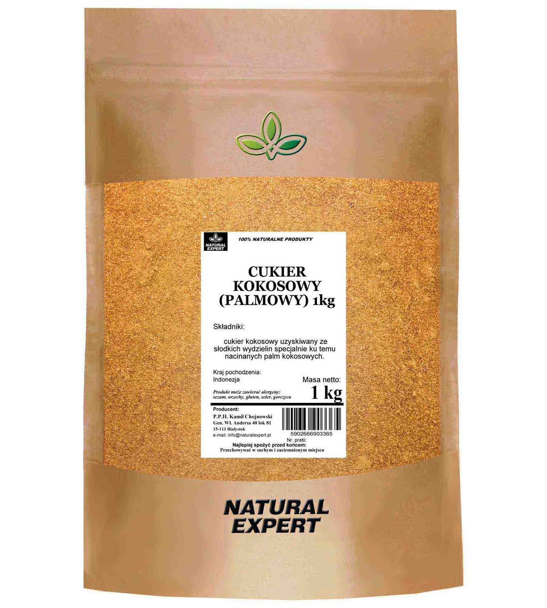 CUKIER KOKOSOWY (PALMOWY) 1kg
