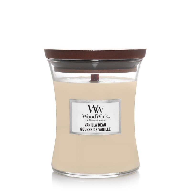 WoodWick Średnia Świeca Vanilla Bean 85,05g