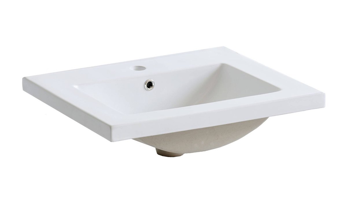 WASHBASIN washbasin Basin CFP 9060 szafka łazienkowa, ceramiczny, biały, 46 x 62 x 19 Basin CFP 9060