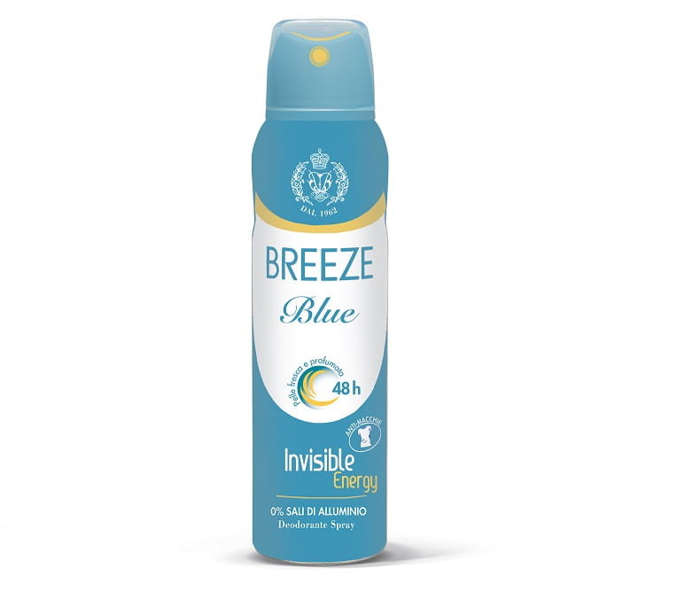 Breeze, Blue Invisible Energy, Dezodorant, 150ml