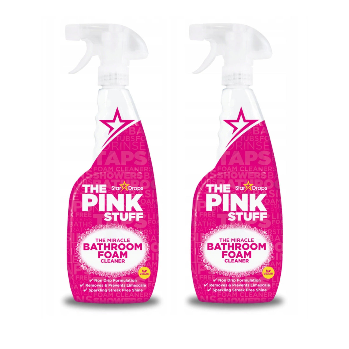 2x Środek czyszczący do łazienki THE PINK STUFF Bathroom Foam Cleaner 750 ml