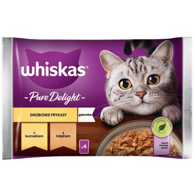 Whiskas Saszetka Potrawka Drobiowa Pure 4x85g