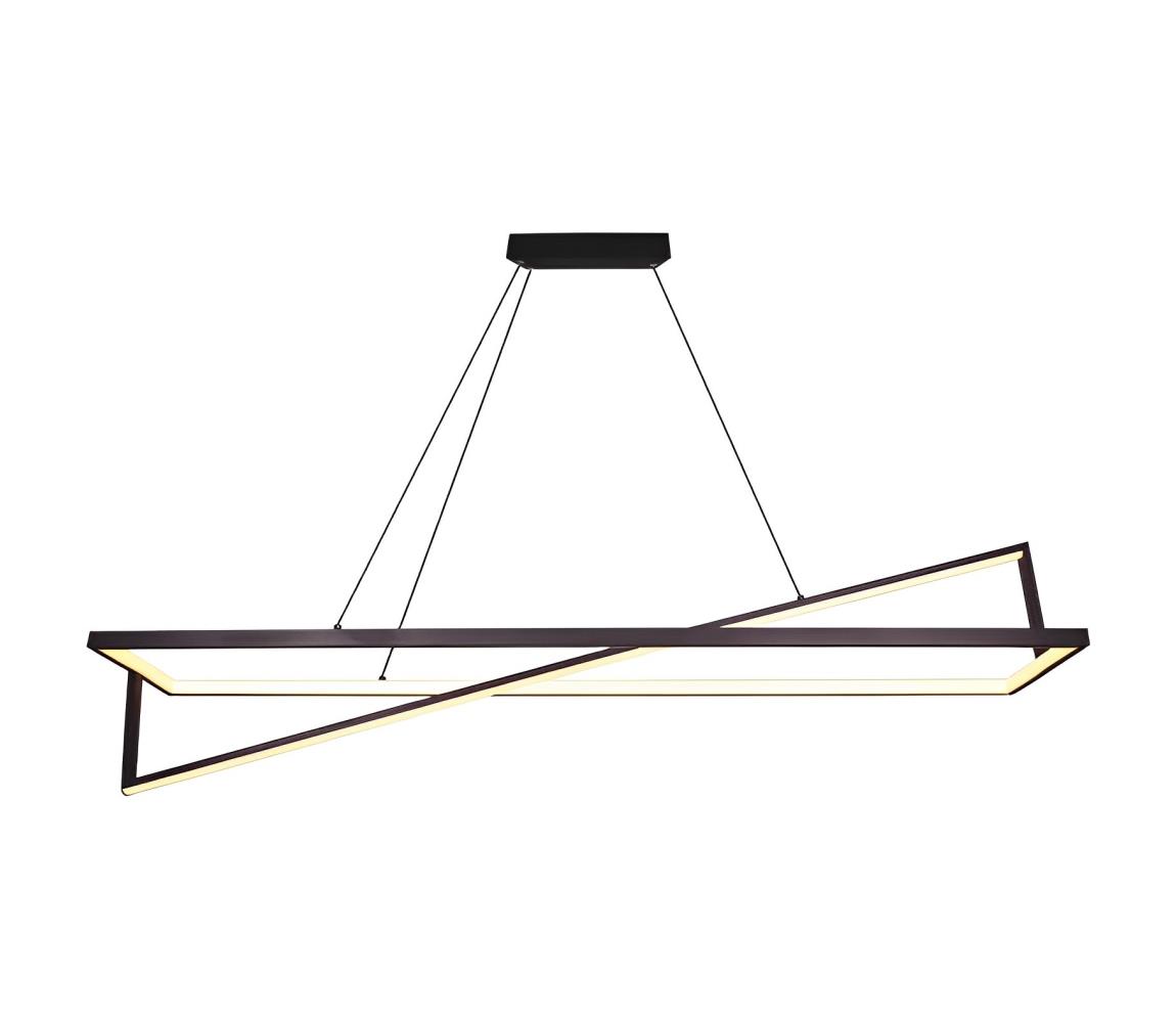 LED Żyrandol ściemnialny na lince LED/45W/230V 3000K 114 cm czarny