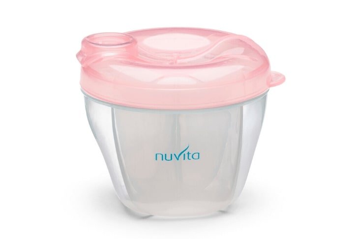 Nuvita Pojemnik na mleko, 4 przegródki, Pastel Pink 5350555013518