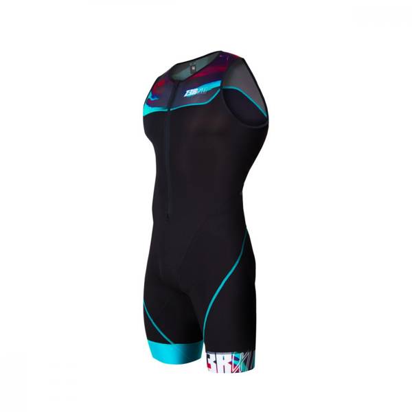 ZEROD Strój triathlonowy rozpinany z przodu START new wave