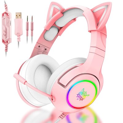ONIKUMA K9 Cat RGB różowe