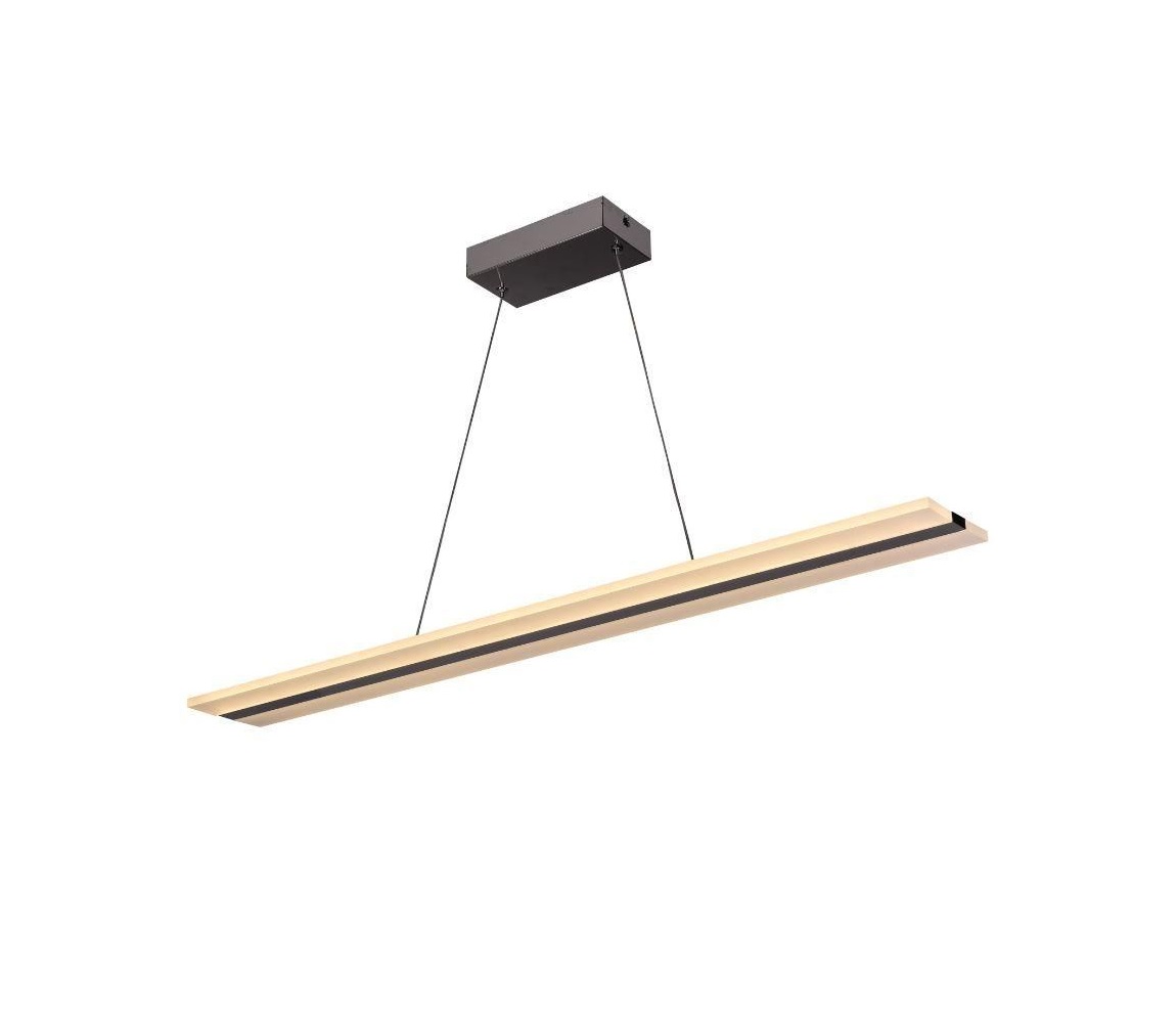 LED Żyrandol ściemnialny na lince LED/40W/230V 3000-6500K chrom + pilot zdalnego sterowania