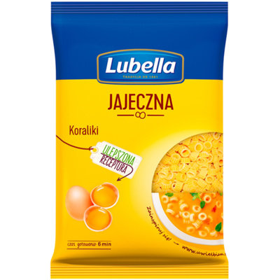 Lubella Makaron domowy jajeczny Koraliki 250 g