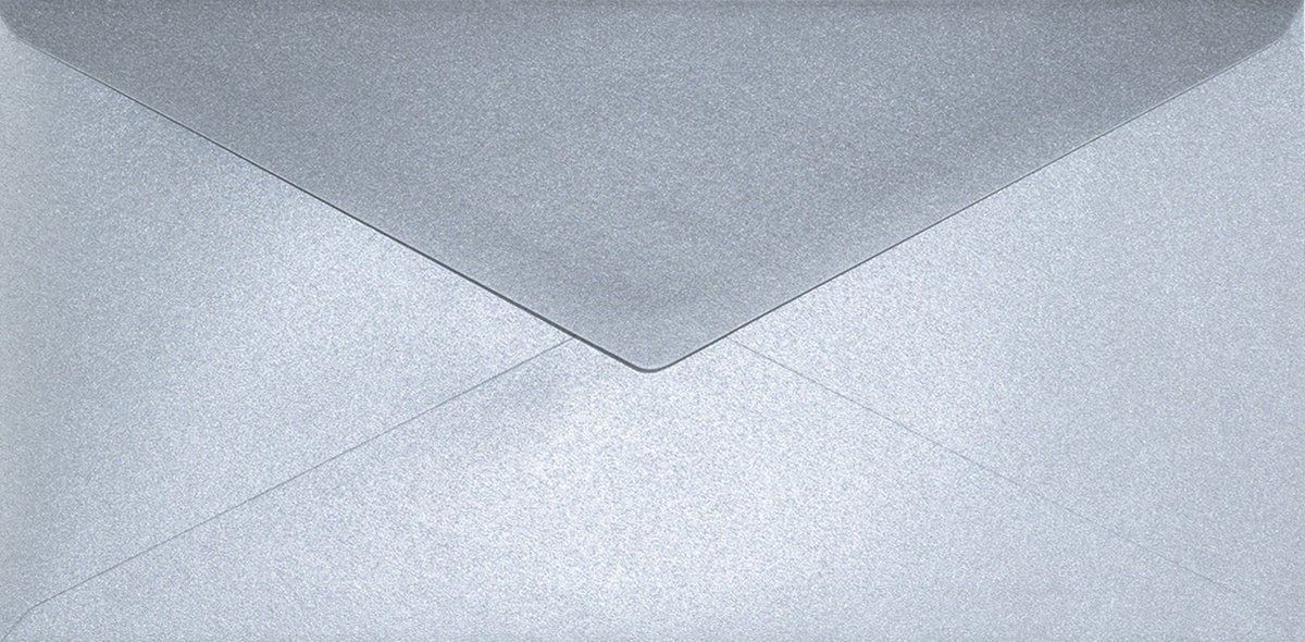 Koperty perłowe DL Aster Metallic srebrne 500szt.