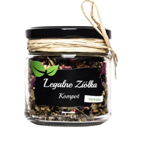 Herbata w słoiczku Kompot 60g / Legalne Ziółka