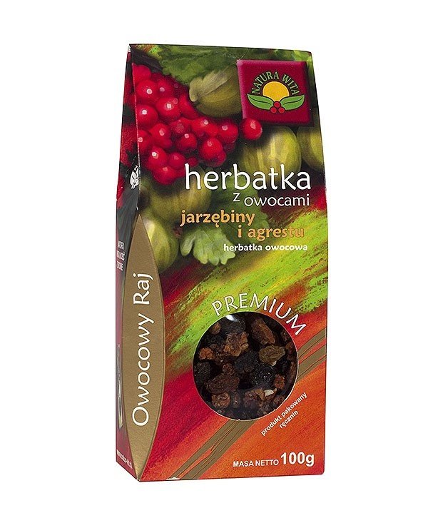 Herbata z owocami jarzębiny i agrestu 100g NATURA WITA