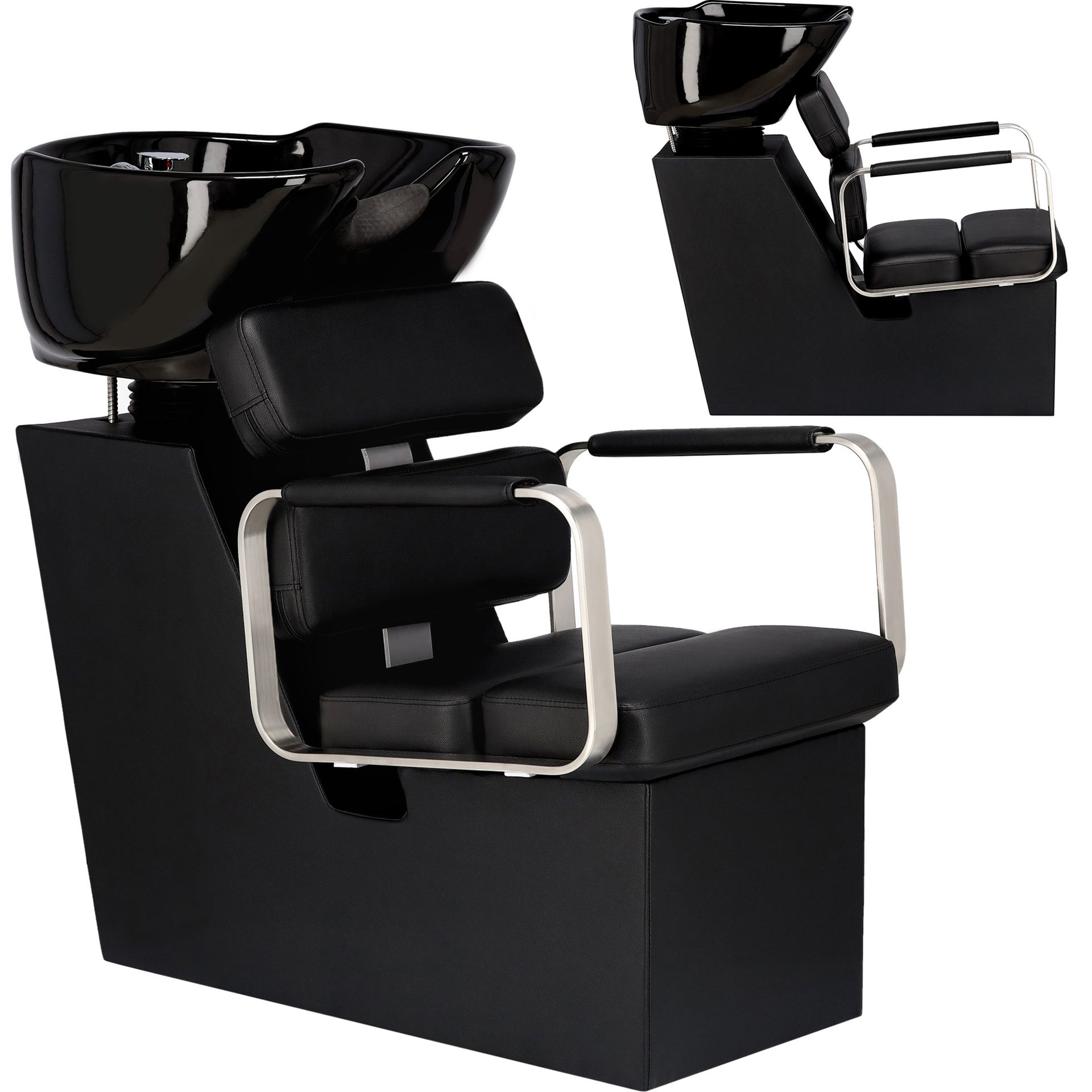 Myjnia myjka fryzjerska barberska do salonu fryzjerskiego barberskiego ruchoma misa ceramiczna armatura bateria słuchawka