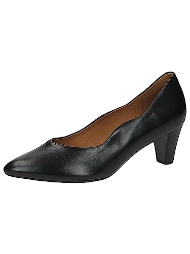CAPRICE Damskie czółenka 9-23704-41, Czarna papka, 40 EU