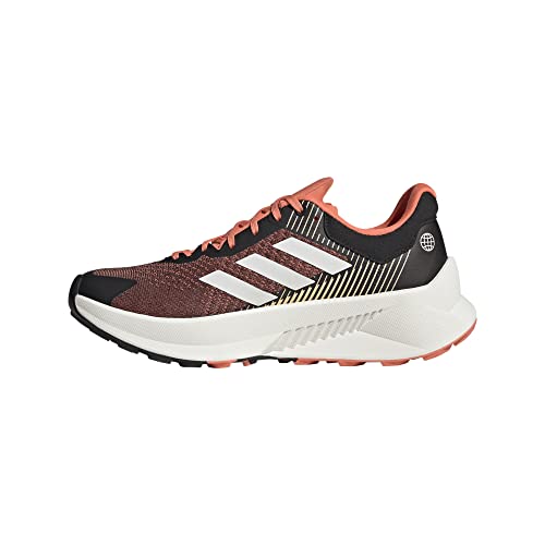 adidas Terrex Soulstride Flow W Shoes-Low (Non Football) damskie buty, Core Black Crystal White Impact Orange, 40 2/3 EU
