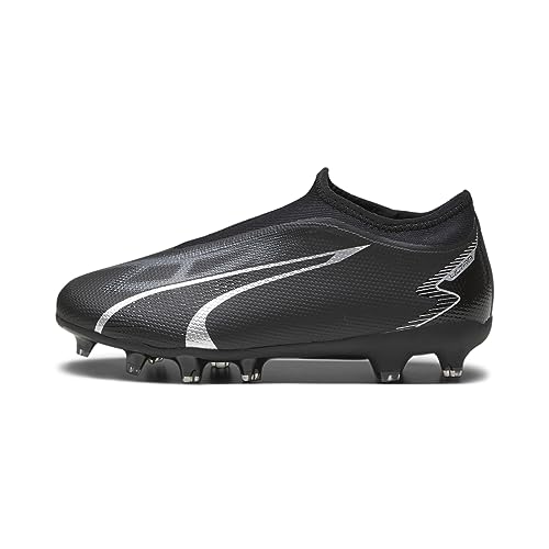 PUMA Ultra Match LL FG/AG JR buty piłkarskie, czarno-asfalt, rozmiar 39,5 EU, Puma Black Asphalt, 39.5 EU