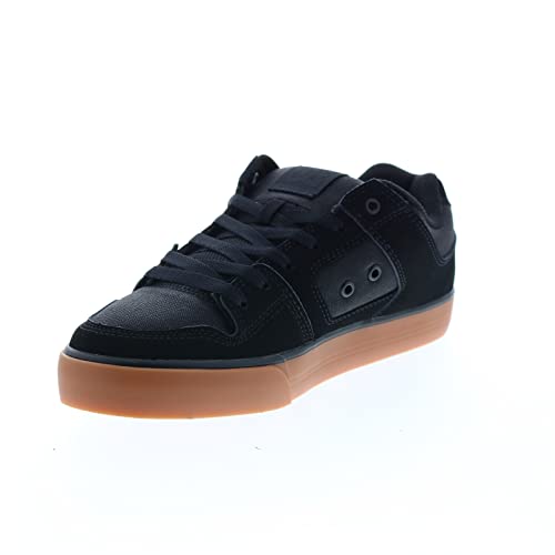 DC Męskie buty do jazdy na deskorolce Pure Low Top, Czarny/gumowy/czarny, 13