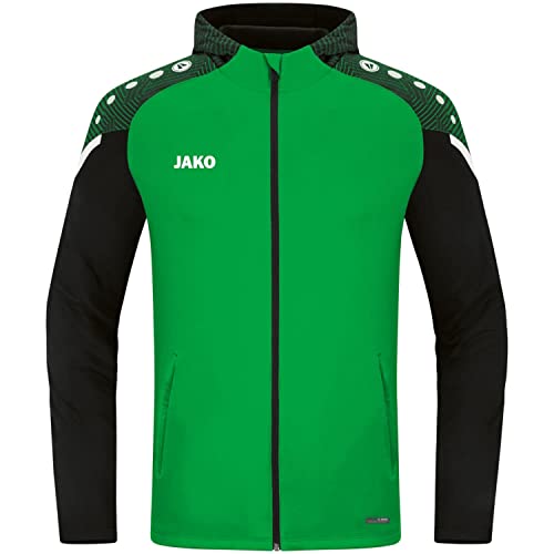 JAKO Męska kurtka z kapturem Performance, soft green/czarna, M