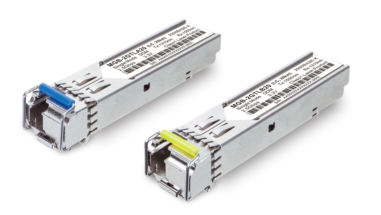 PLANET MGB-2GTLB20 moduł przekaźników sieciowych Swiatłowód SFP