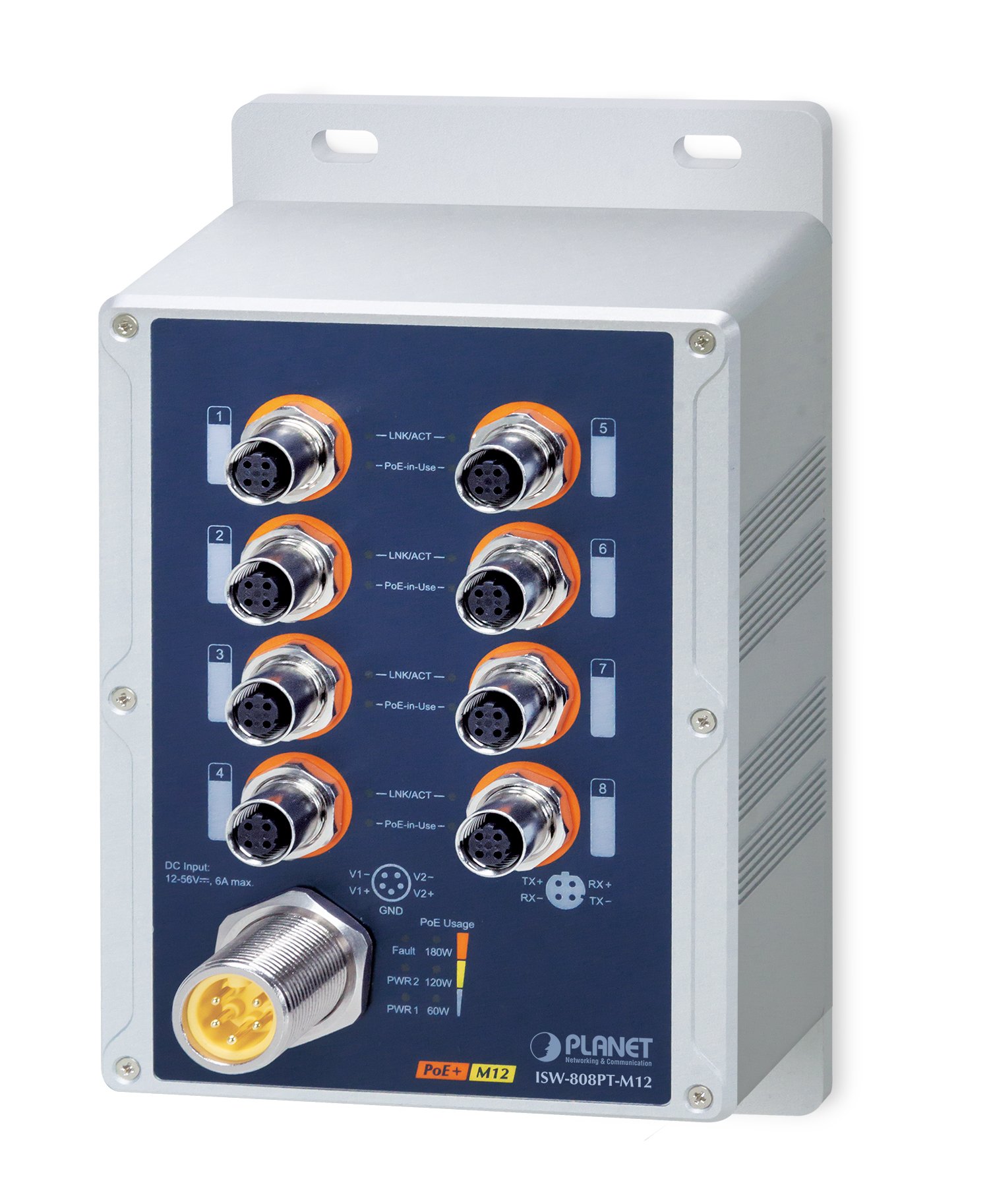 PLANET IP67-rated Industrial 8-Port Nie zarządzany Żaden Obsługa