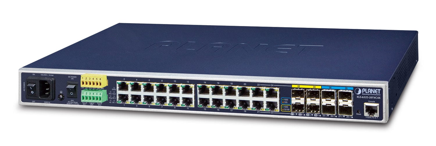 PLANET IGS-6325-20T4C4X łącza sieciowe Zarządzany L3 Gigabit