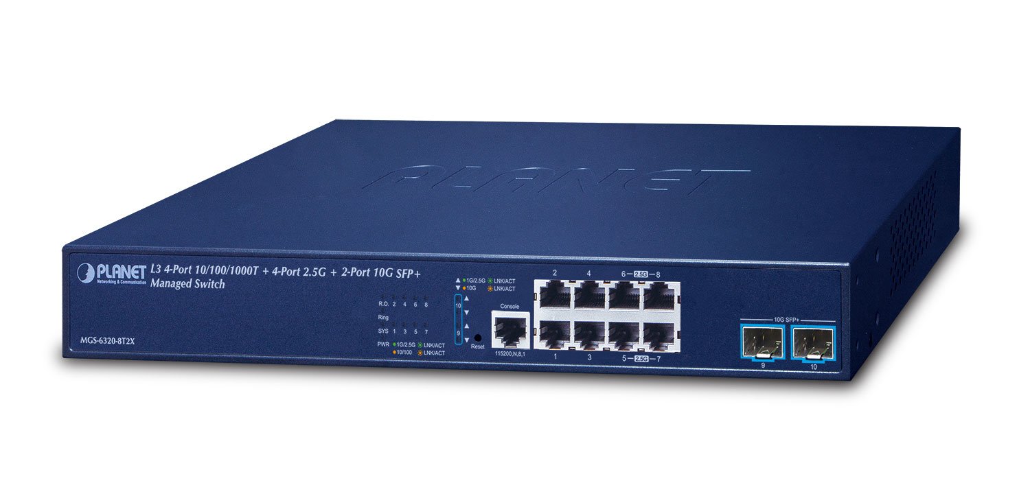 PLANET L3 4-Port 10/100/1000T + Zarządzany Gigabit Ethernet