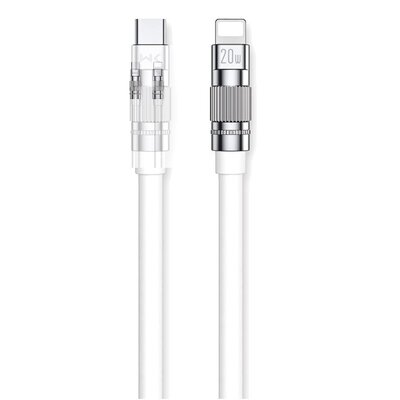 WEKOME WDC-187 Wingle Series - Kabel połączeniowy USB-C do Lightning Fast Charging PD 20W 1.2 m (Biały)