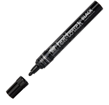 Marker permanentny, Sakura Pen-Touch Medium, black, 2,0 mm