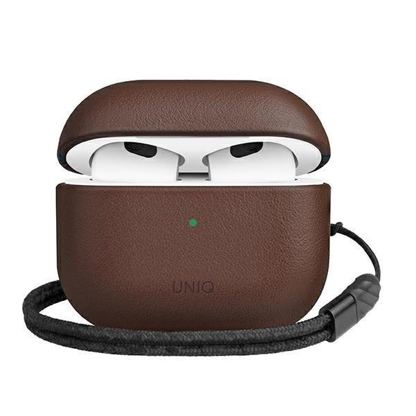 Uniq UNIQ etui Terra AirPods 3 gen Genuine Leather brązowy/brown UNIQ539BR