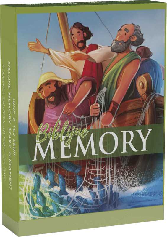 Biblijne memory - Nowy Testament - pudełko z wersetami na kartach