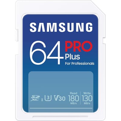Samsung 64GB SDXC PRO Plus 180MB/s (2023)