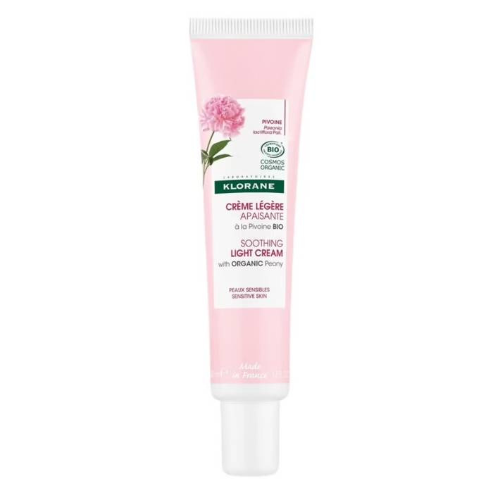 Soothing Light Cream lekki krem łagodzący z organiczną piwonią do skóry wrażliwej 40 ml