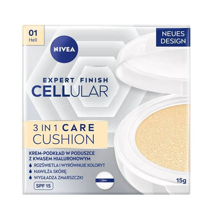 Expert Finish Cellular 3in1 Care Cushion krem-podkład w poduszce SPF15 01 Light 15 ml