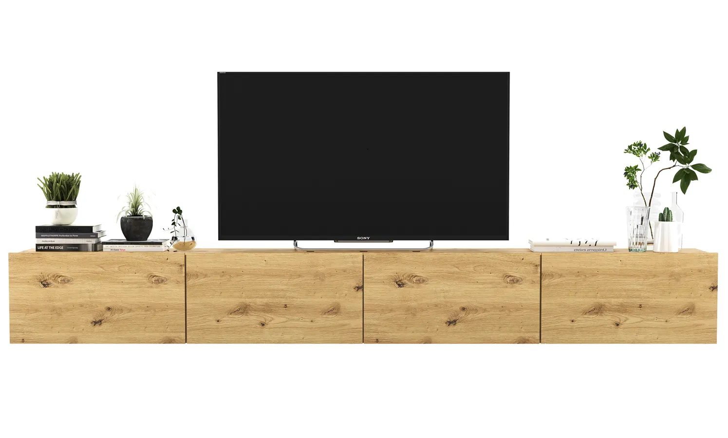 Zestaw Ściennych Szafek Rtv Dąb Artisan L3-G27