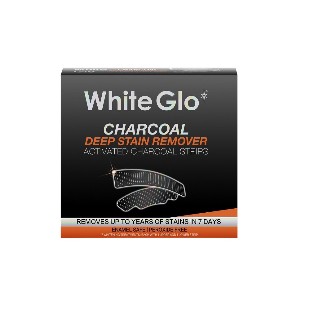 White Glo Barros Laboratories Charcoal - paski wybielające do skutecznego wybielania zębów w domu