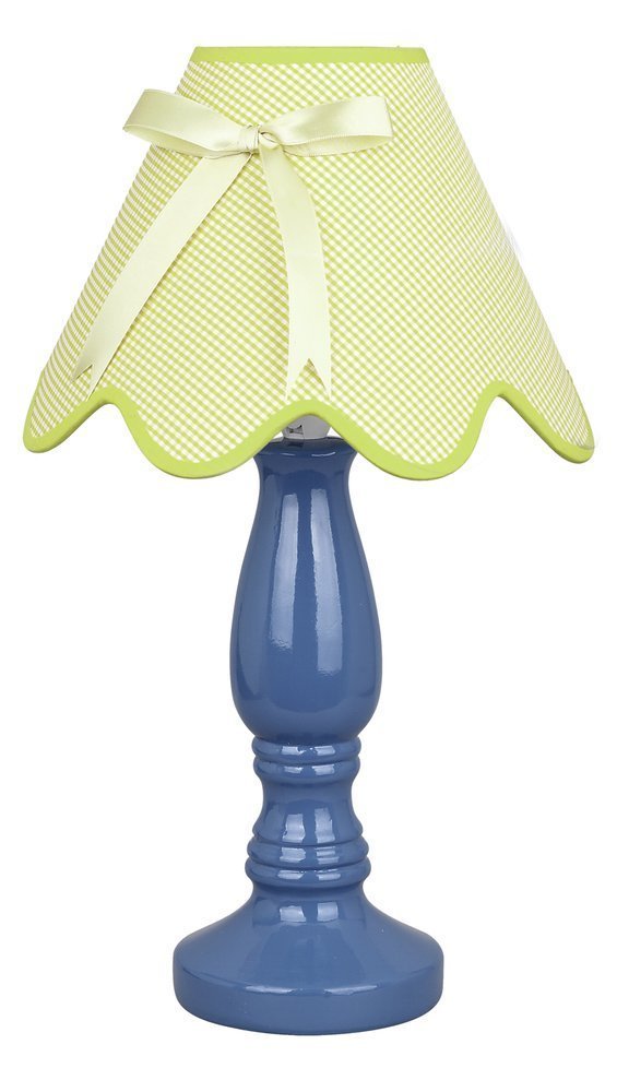 Candellux Lampka stołowa nocna ceramiczna niebiesko-pistacjowa 60W E27 Lola 41-84361 41-84361