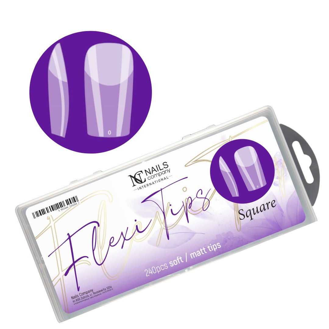 Nails Company, Tipsy Żelowe Flexy Kwadrat