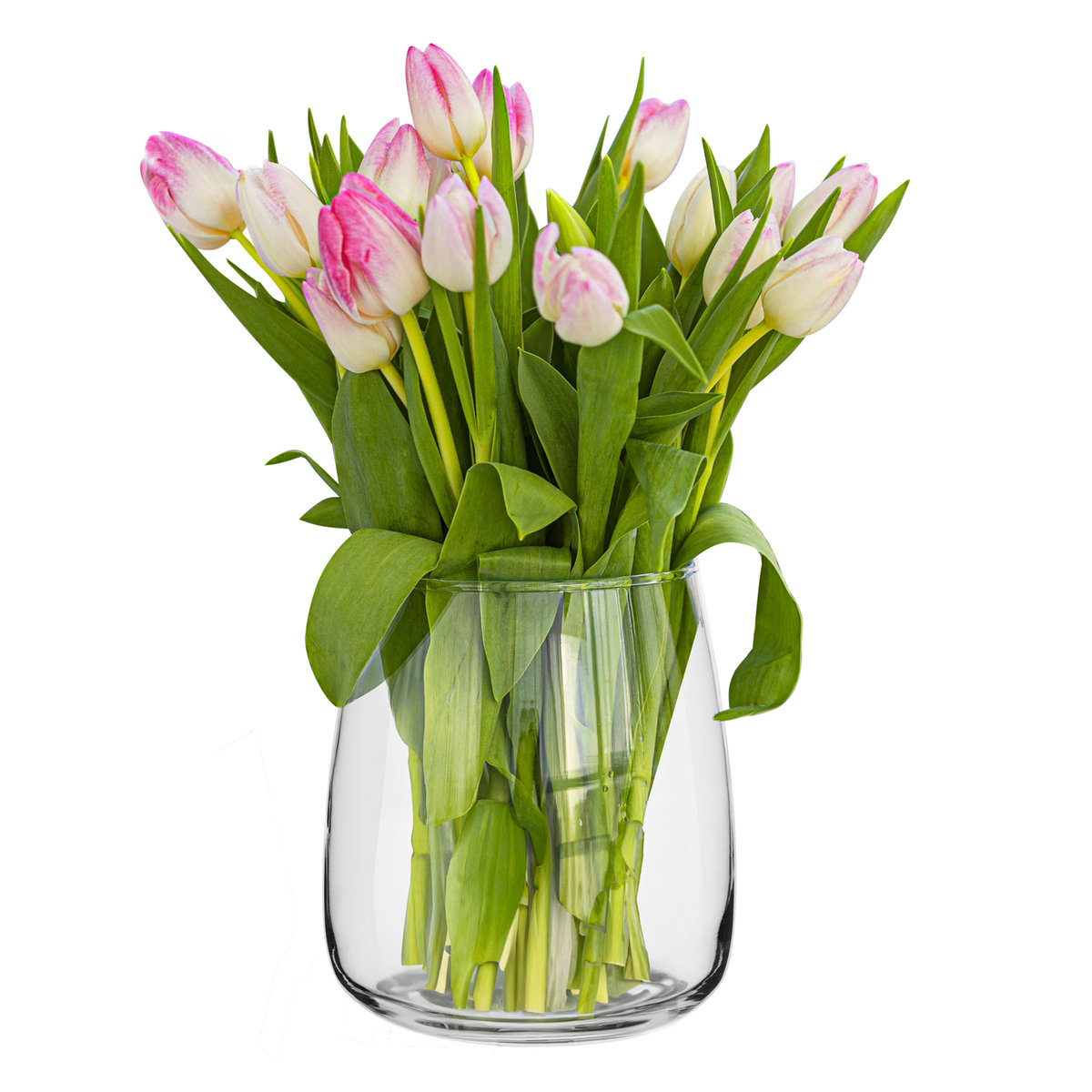 WAZON Na Kwiaty Bukiety Świecznik Ozdoba Do Domu wys. 17 cm POLSKIE SZKŁO Zinnia Trend for Home
