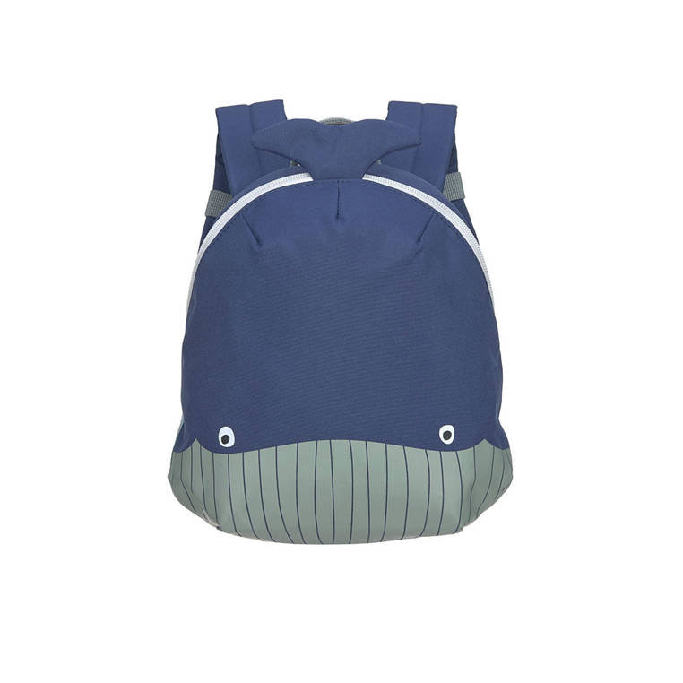 LÄSSIG Mały plecak dziecięcy do przedszkola, z paskiem na klatkę piersiową, 20 x 9,5 x 24 cm, 3,5 l/mały plecak, niebieski, Länge 20 Zentimeter, plecak dziecięcy