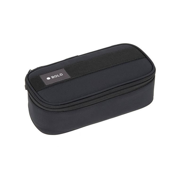 Lassig, Piórnik-etui na akcesoria szkolne Bold, Czarny