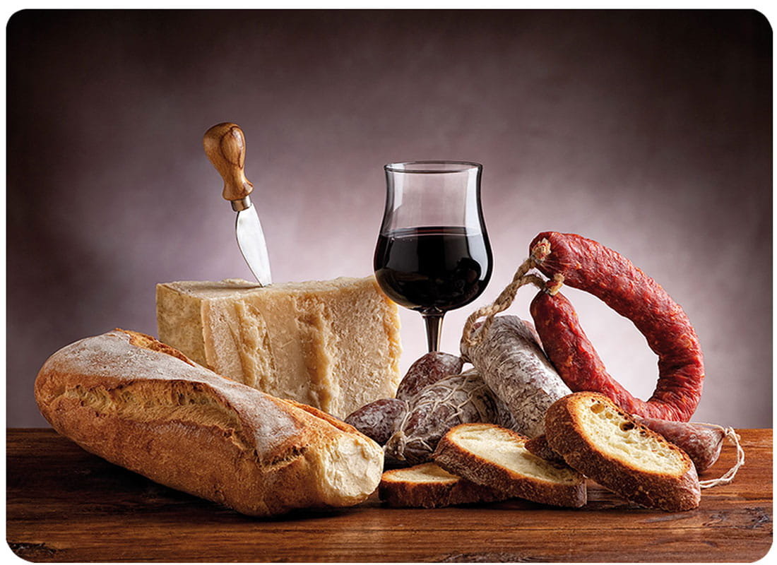 Twarda podkładka korkowa z nadrukiem w rozmiarze 30x40 cm - Meal 1