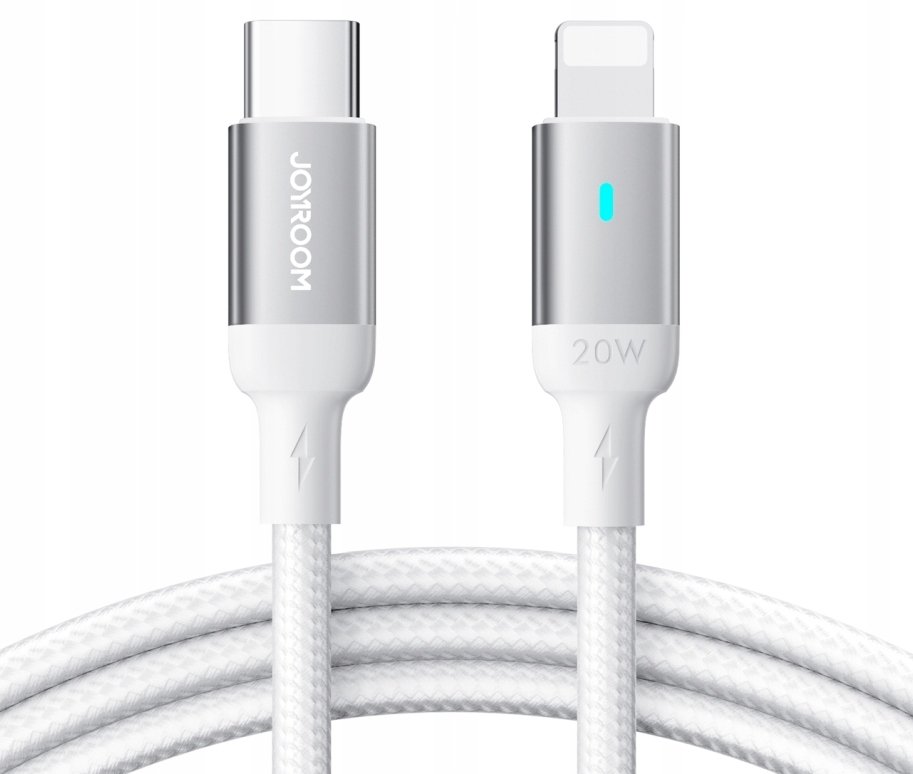 Joyroom kabel USB C - Lightning 20W A10 Series 1,2 m biały (S-CL020A10)