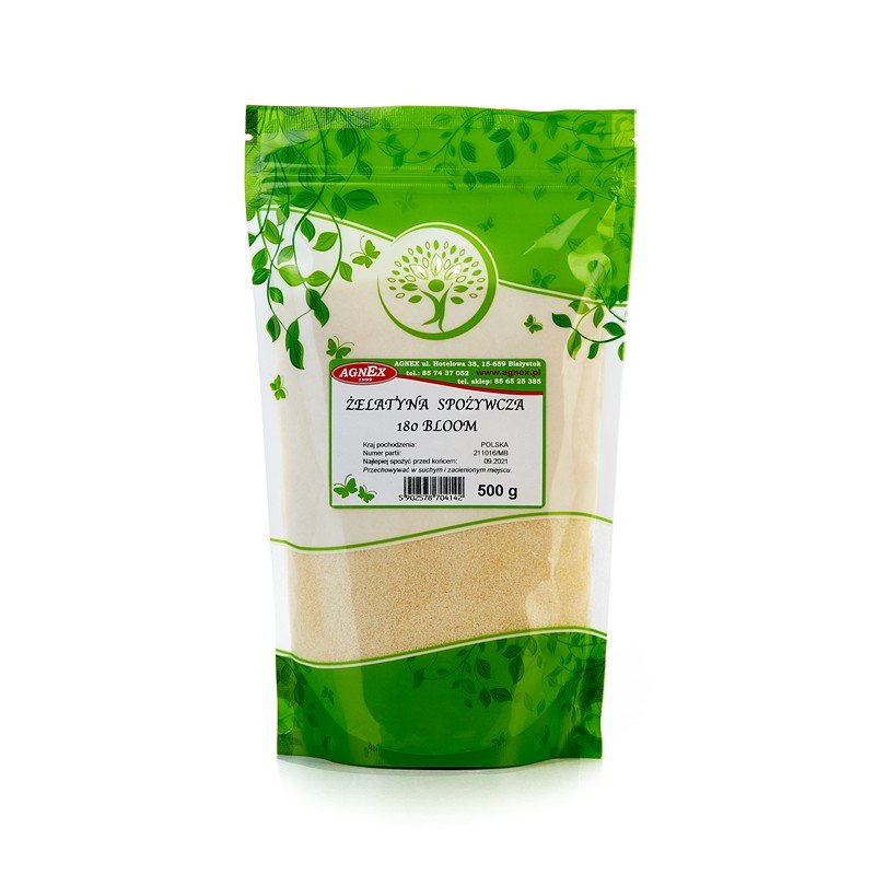 AGNEX krzysztof wierzbicki Żelatyna 180 Bloom 500g ŻELATYNA