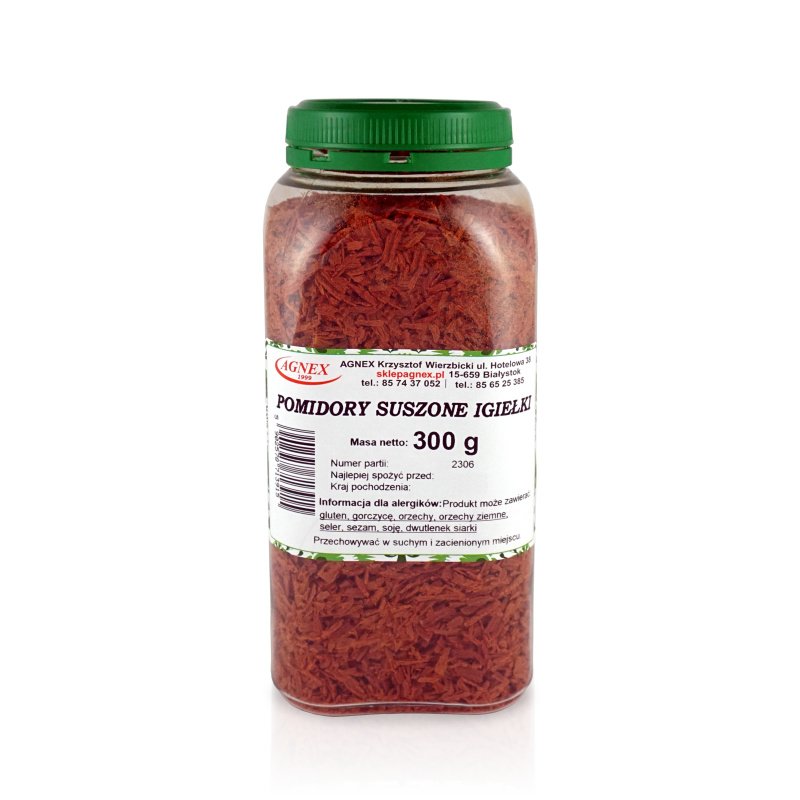 Pomidory suszone igiełki 300 g - słoik