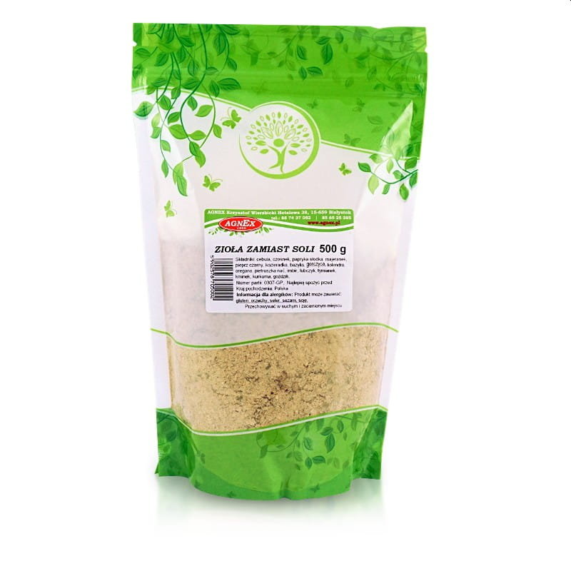 Agnex Zioła zamiast soli 500 g ZIOŁA ZAMIAST SOL(2)