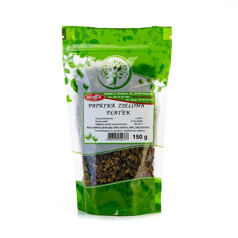 Agnex krzysztof wierzbicki Agnex Papryka zielona płatek 150g