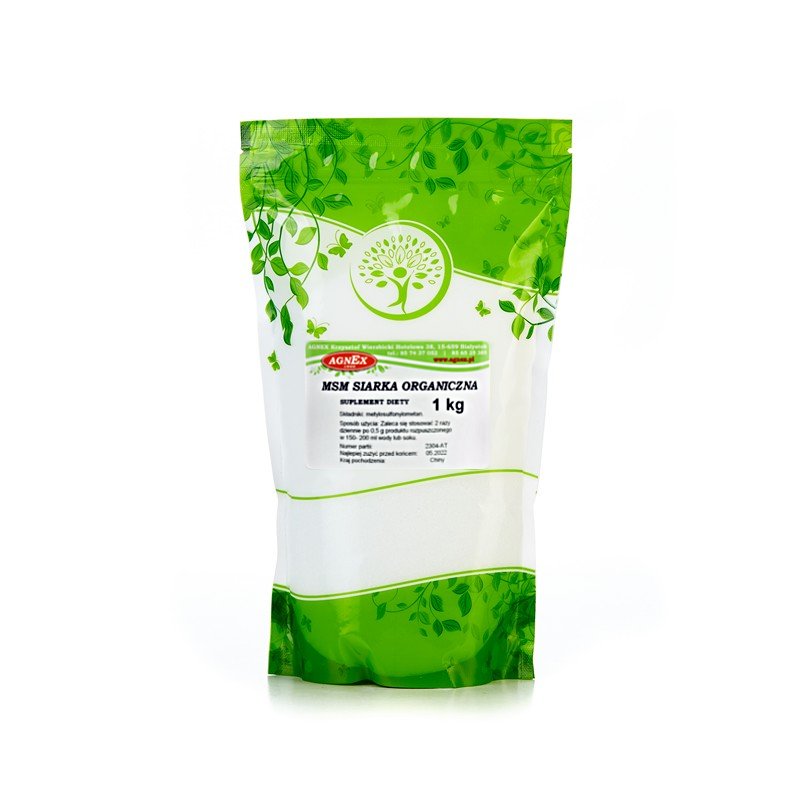 Agnex MSM Siarka organiczna 1 kg MSM SIARKA ORGANI(1)