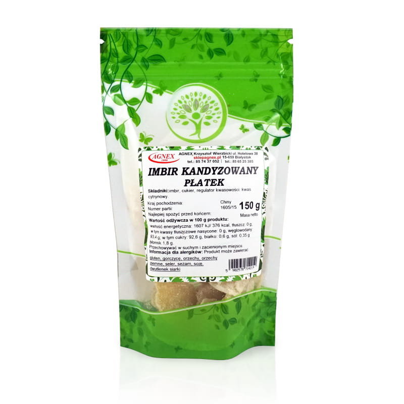 Imbir kandyzowany płatek 150g