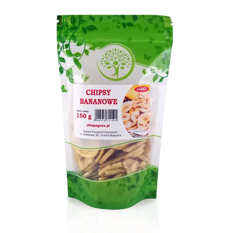 Agnex Chipsy bananowe 150 g CHIPSY BANAN(2)